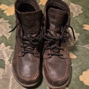 KEEN Men's Dark Brown Leather Boots
